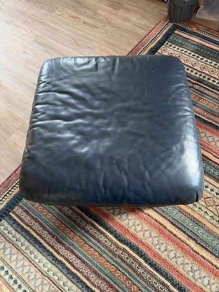 Photo of free Leather Footstool (Ridgmont) #1