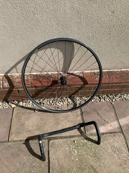 Photo of free Road bike front wheel and handlebar (highcliffe BH23) #1
