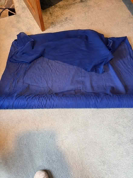 Photo of free Bolt of blue lightweight fabric (Wokingham RG41) #1