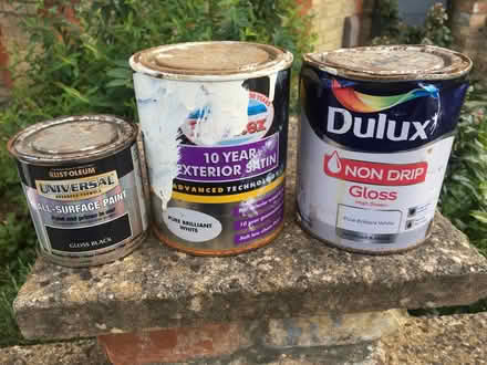Photo of free Various tins paint and varnish (New Marston OX3) #1