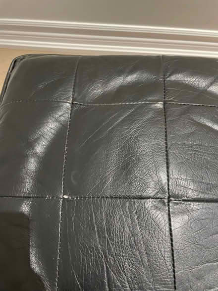 Photo of free Leather ottoman (Kennedy/16th in Markham) #2