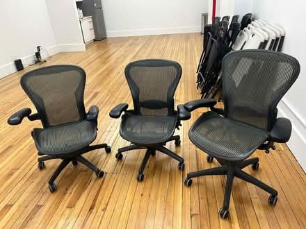 Photo of free 3 Herman Miller Aeron Chairs (Herald Square) #1