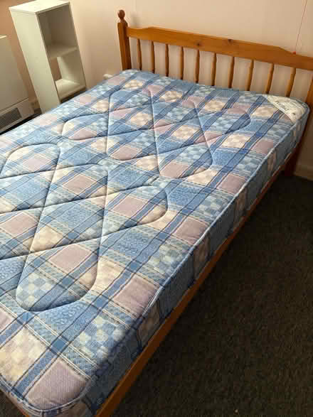 Photo of free Pine bed frame - Double bed (Brentford TW8) #1