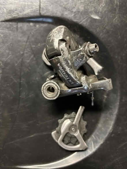 Photo of free Bike art: broken deraileur (Mitty High area) #1