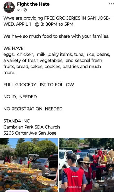 Photo of free Groceries Drive Thru (San Jose) #1