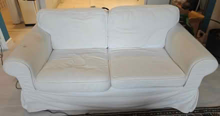 Photo of free Pair of white sofas (Ravenscourt Park W6) #1