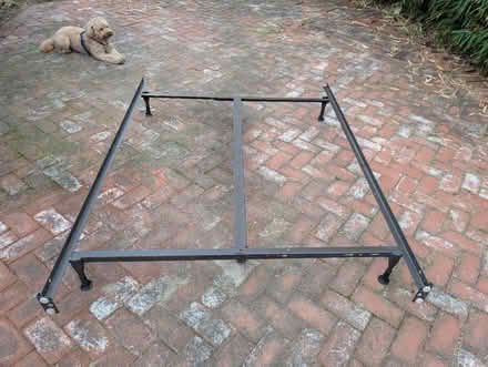 Photo of free Steel Bed Frame, queen/full/twin (near Palo Alto High School) #1