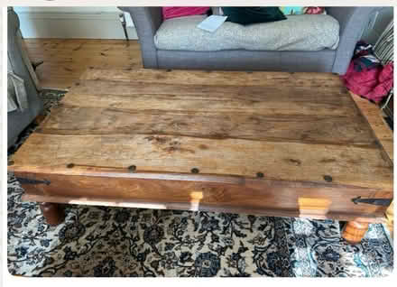 Photo of free Large wooden coffee table (Palmers Green N13) #1