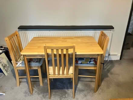 Photo of free Pine dining table (Waddon) #1