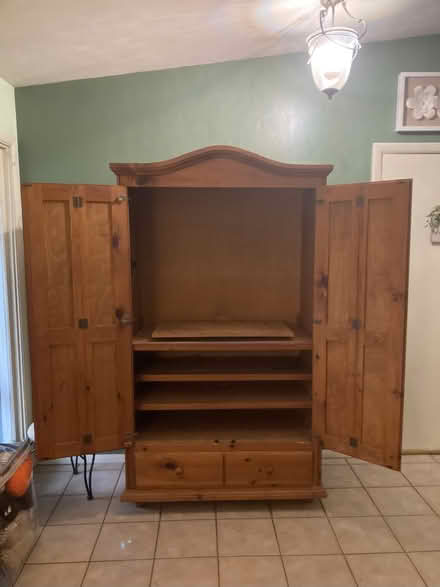 Photo of free Large Hutch for TV (East side. Mentor.) #2