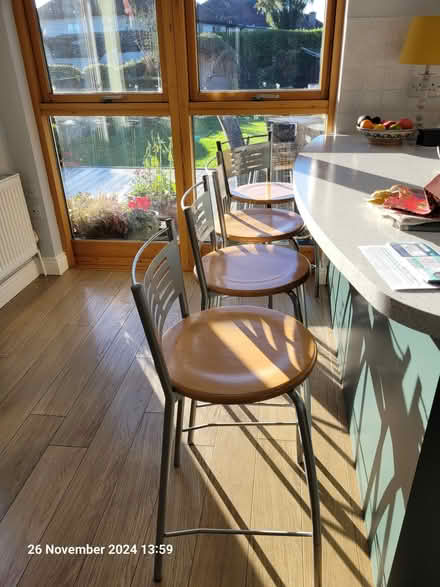 Photo of free 4 counter stools (Mount Merrion, Co. Dublin) #1