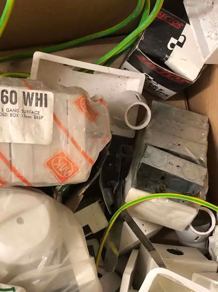 Photo of free Box of assorted electrical DIY items (Wood Farm OX3) #3