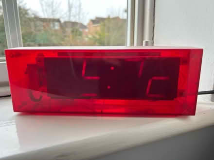 Photo of free Red Habitat LED alarm clock (Barkham RG41) #1