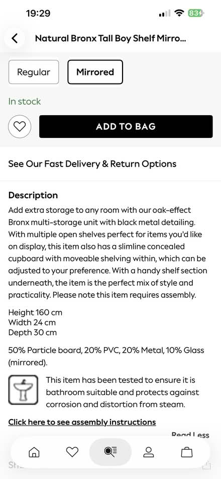 Photo of free Tall boy wooden with mirror (Catshill Bromsgrove) #3