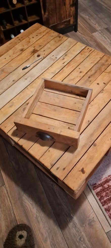Photo of free Coffee Table - 4 draws 94cmX 76cm X 26 cm (see all 4 pics) (Stroud Green N4) #2