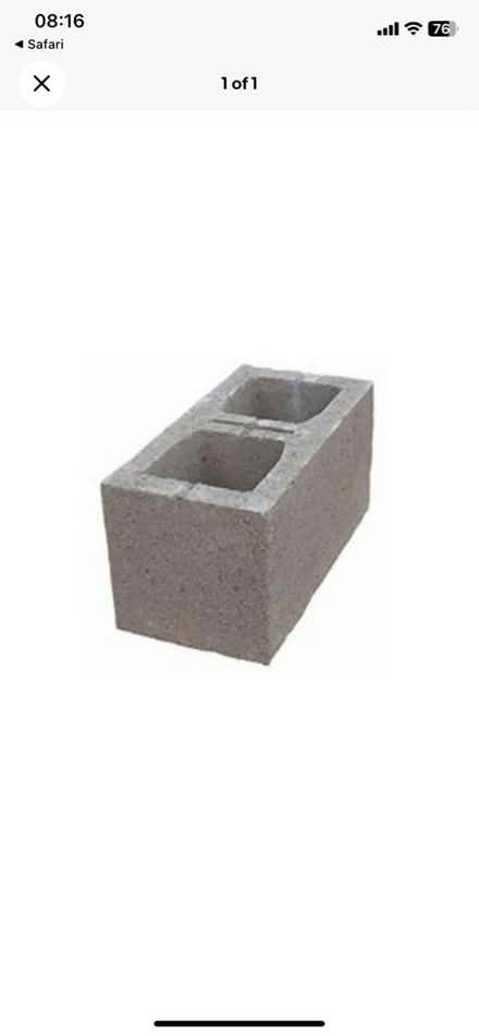 Photo of hollow concrete block (Ware, SG12) #1