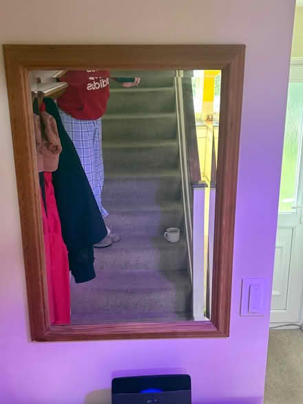 Photo of free Mirror with wooden frame. (Durrington BN13) #2