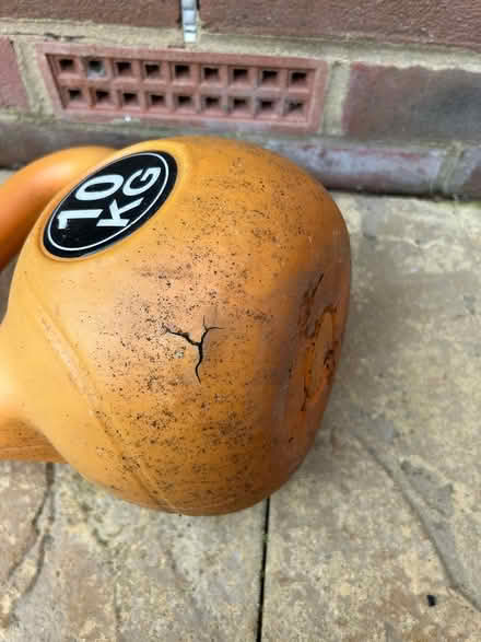 Photo of free 10kg kettlebell (slight crack) (Purbrook) #2