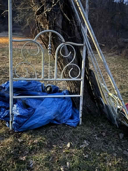 Photo of free SCRAP METAL Old metal bed - SCRAP (Cauterskill Road) #1