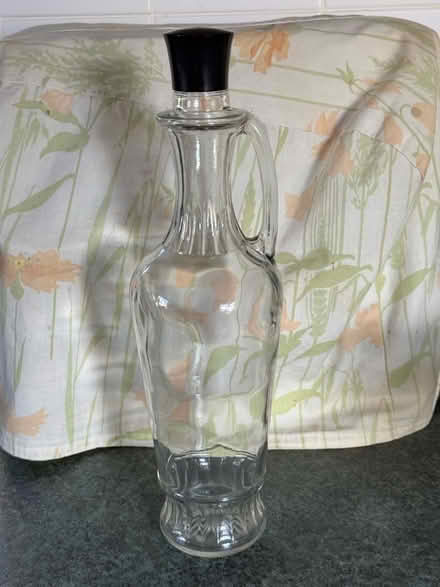 Photo of free Decorative Glass Bottle with Handle & Screw Lid (Chaddesden DE21) #1