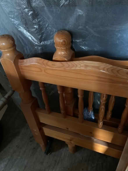 Photo of free Single pine bed frame (Long Stratton NR15) #1