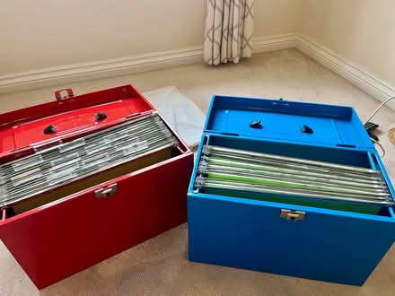 Photo of free Metal filing boxes (Waterlooville PO7) #2