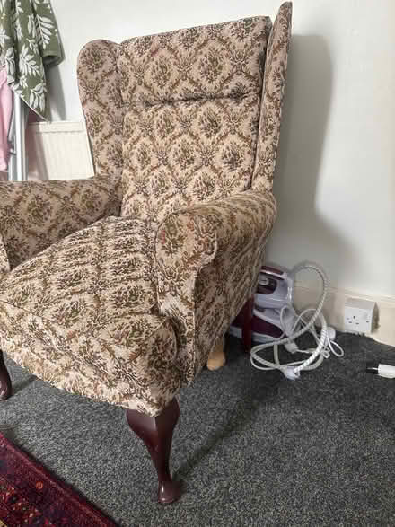 Photo of free vintage Parker Knoll wingback fireside armchair (Sands End SW6) #2