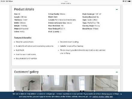 Photo of free Several boxes of marble effect wall or floor tiles (Abbeydale GL4) #4