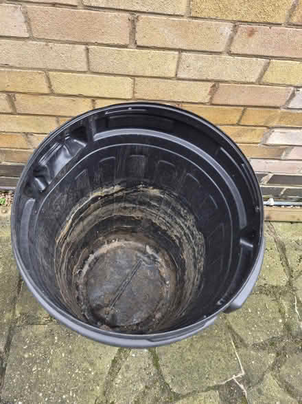 Photo of free Black plastic bin with lid (Allestree) #2