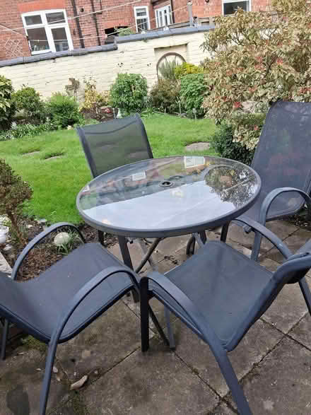 Photo of free Outdoor table & 4 chairs (Stockport SK7) #2
