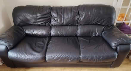 Photo of free Two Seater and Three Seater Leather Sofas (CT3) #3