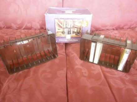 Photo of free Memorex Stakotape cassette storage racks (Denham UB9) #2