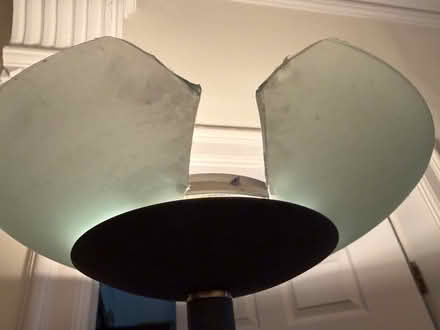 Photo of free Grey uplighter broken glass shade (Salford M30) #3