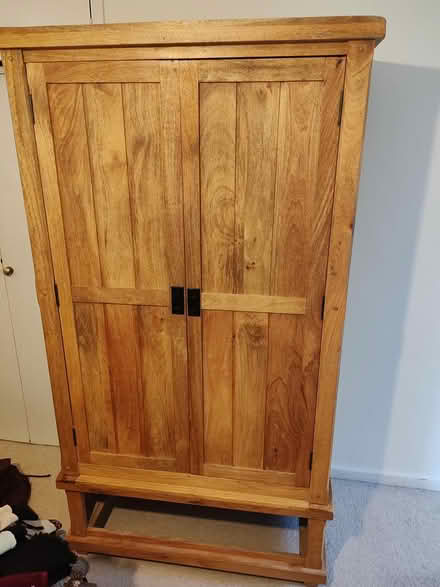 Photo of free Solid wooden wardrobe (Boughton Monchelsea ME17 4) #1