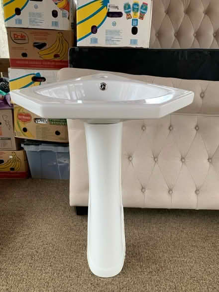 Photo of free Pedestal Corner Sink (Whiting NJ) #1