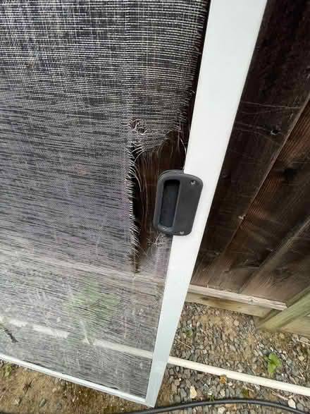 Photo of free Screen door with damage (West San Jose) #2