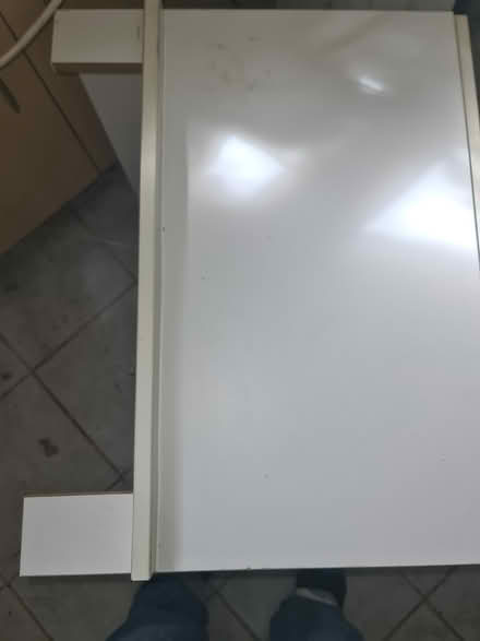 Photo of free Low white rolling cupboard (Dalston E8) #2