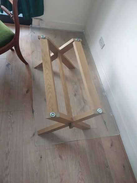Photo of free Wood and glass coffee table (N8 near fire station) #1