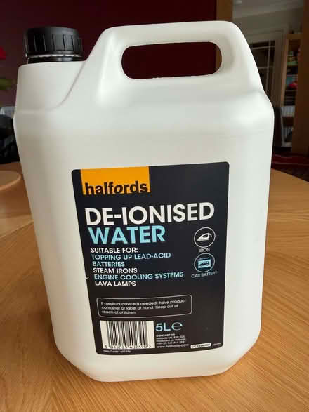 Photo of free De-ionised water for iron, car battery, coolant etc (Lower Earley RG6) #1