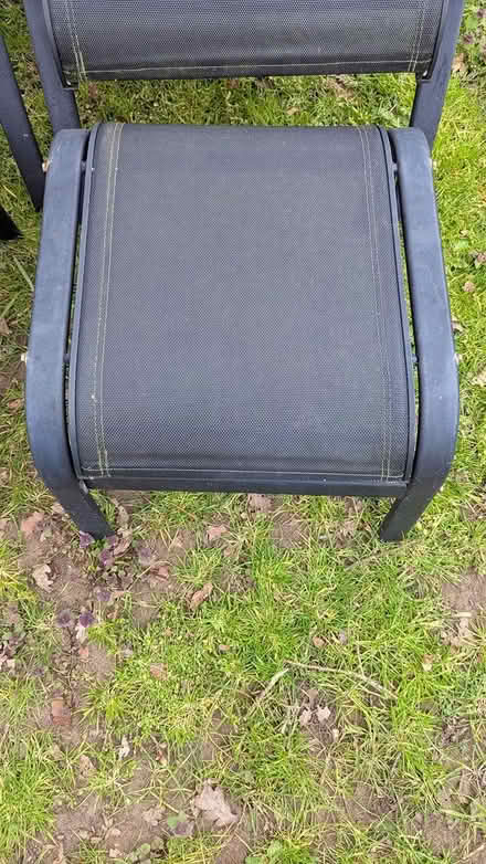 Photo of free 2 x garden chairs and footstools (Dukes ride LU7) #2