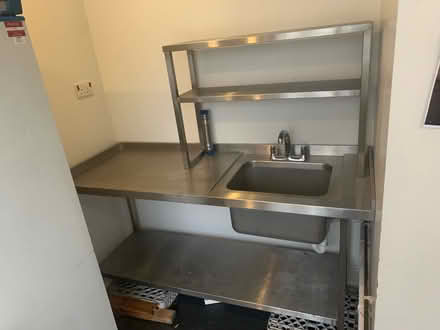 Photo of free Commercial Sink Bench & Upstand (City Centre S1 2) #2