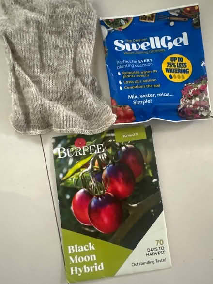 Photo of free Tomato seeds, swell gel & wool pot (CO4 9 Colchester) #1