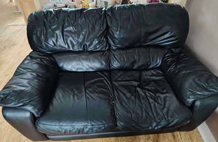 Photo of free Two Seater and Three Seater Leather Sofas (CT3) #1