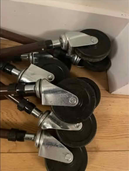 Photo of free 8 Castor Wheels with metal legs (ME13) #1