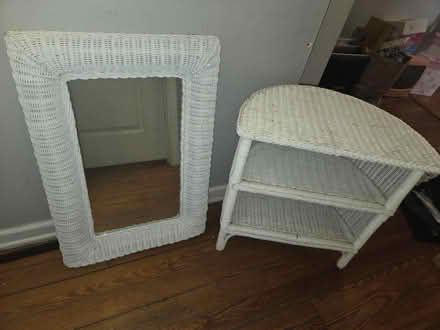 Photo of free White wicker set (Flemington) #1