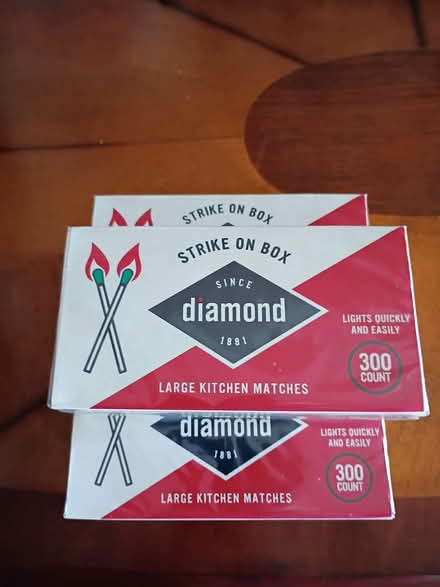 Photo of free 5 boxes Diamond large matches (Near Waltham Library) #1