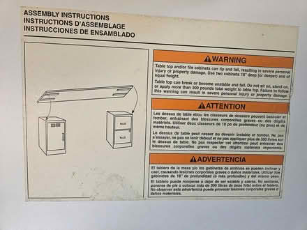 Photo of free Tabletop for filing cabinets (NE Cedar Rapids) #3