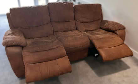 Photo of free Three-seat mechanical recliner sofa (Saltdean) #2