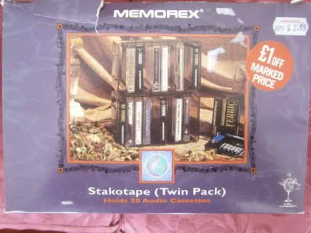 Photo of free Memorex Stakotape cassette storage racks (Denham UB9) #3