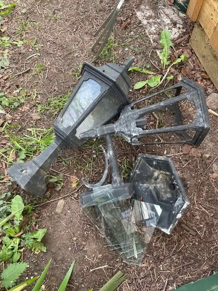 Photo of free 2 outdoor wall lanterns (ME13) #1